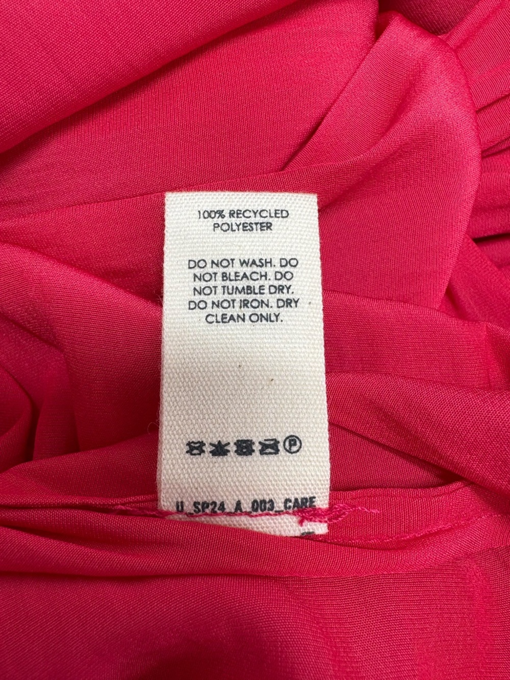 Unsubscribed Cranberry Red Crinkled Ruched Maxi Dress - Size XS. - Picture 16 of 16